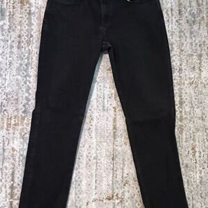 SLIM FIT BLACK RINSE 5-POCKET DENIM JEANS Men’s size 36X32
